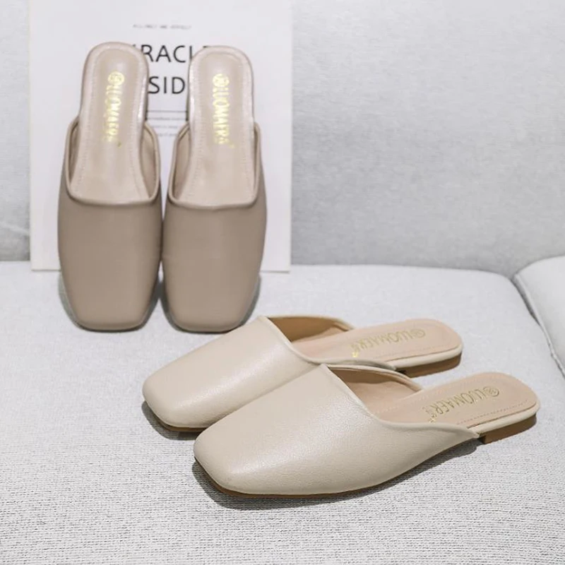 Women Slippers 2020 New Square Toe Slip On Slides Ladies Shallow Mouth Casual Mules Flat Heel Wedges Sandals Women Shoes 
Women Slippers 2020 New Square Toe Slip On Slides Ladies Shallow Mouth Casual Mules Flat Heel Wedges Sandals Women Shoes