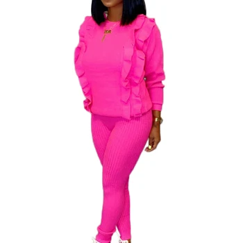 Stringy Selvedge Rib Knitted Casual Two Piece Sets O Neck Long Sleeve Autumn Winter Plus Size Solid Streetwear 2019 Club Rompers
Stringy Selvedge Rib Knitted Casual Two Piece Sets O Neck Long Sleeve Autumn Winter Plus Size Solid Streetwear 2019 Club Rompers