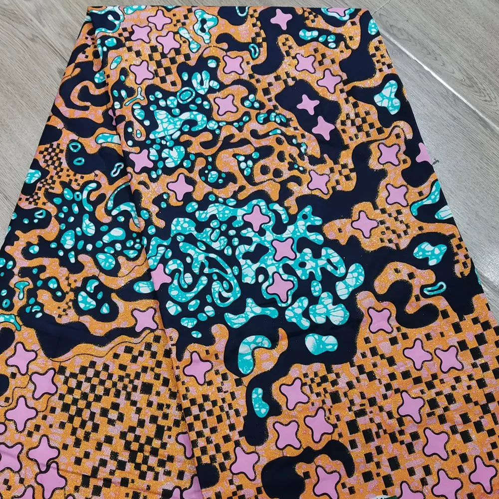 African Full Grand Wax Fabric Best Quality Nigeria Gold Ankara Printed Wax Material 6Yards/Pcs Sewing For Wedding Dress
African Full Grand Wax Fabric Best Quality Nigeria Gold Ankara Printed Wax Material 6Yards/Pcs Sewing For Wedding Dress