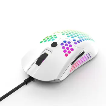 M5 Hollow-out Honeycomb Shell Gaming Mouse Colorful RGB Backlit Light Wired Mice
M5 Hollow-out Honeycomb Shell Gaming Mouse Colorful RGB Backlit Light Wired Mice