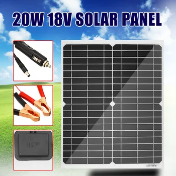 20W Solar Panel Cell Flexible Panels Solar Cells Module DC for Car Yacht Light RV 12v Battery Boat 5V for Outdoor Charger 
20W Solar Panel Cell Flexible Panels Solar Cells Module DC for Car Yacht Light RV 12v Battery Boat 5V for Outdoor Charger