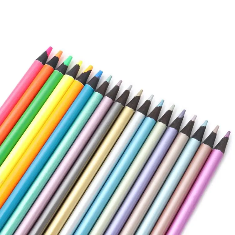 12Pcs Metallic Non-Toxic Colored Pencils+6 Fluorescent Color Pencils for Drawing U4LD
12Pcs Metallic Non-Toxic Colored Pencils+6 Fluorescent Color Pencils for Drawing U4LD