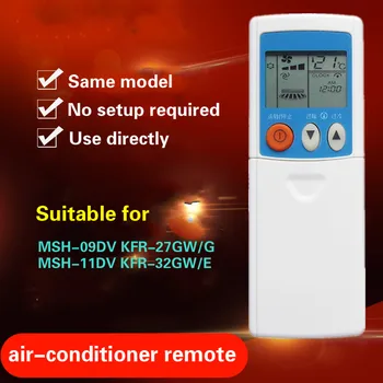 Suitable for Mitsubishi Electric Air Conditioner Remote Control MSH-09DV KFR-27GW / G MSH-11DV KFR-32GW / E
Suitable for Mitsubishi Electric Air Conditioner Remote Control MSH-09DV KFR-27GW / G MSH-11DV KFR-32GW / E