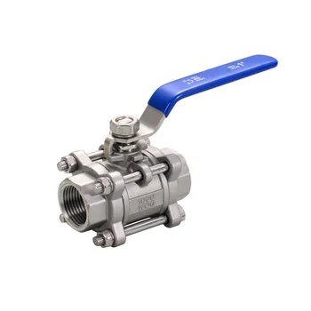 BSPT 1/4" 3/8" 1/2" 3/4" 1" 1-1/4" 3 Piece Full Port Ball Valve Thread Type Stainless Steel 304 Ball Valve
BSPT 1/4" 3/8" 1/2" 3/4" 1" 1-1/4" 3 Piece Full Port Ball Valve Thread Type Stainless Steel 304 Ball Valve