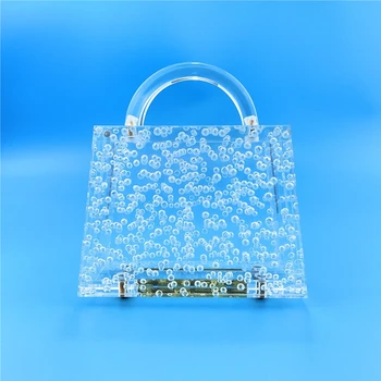 Trendy Transparent Acrylic Fashion Women Handbag Luxury Party Elegant Banquet Lady Style 
Trendy Transparent Acrylic Fashion Women Handbag Luxury Party Elegant Banquet Lady Style