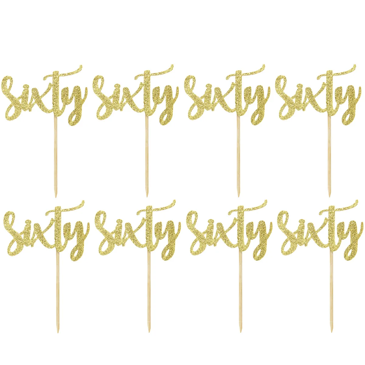 10pc Cake Toppers Decor Toppers Glitter Dessert Beautiful Insert Card Cake Decor 60th Birthday CakeToppers for Birthday Party A2
10pc Cake Toppers Decor Toppers Glitter Dessert Beautiful Insert Card Cake Decor 60th Birthday CakeToppers for Birthday Party A2