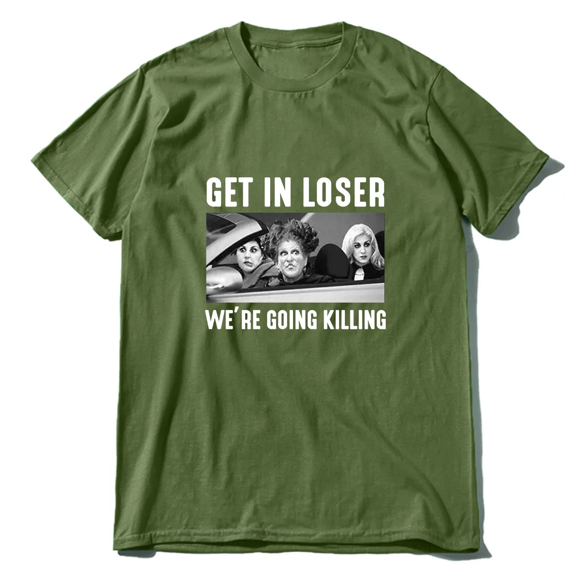 Envmenst 100% cotton t shirt women Horror T-Shirt Get In Loser Were Going Killing Hocus Pocus funny Halloween Gifts