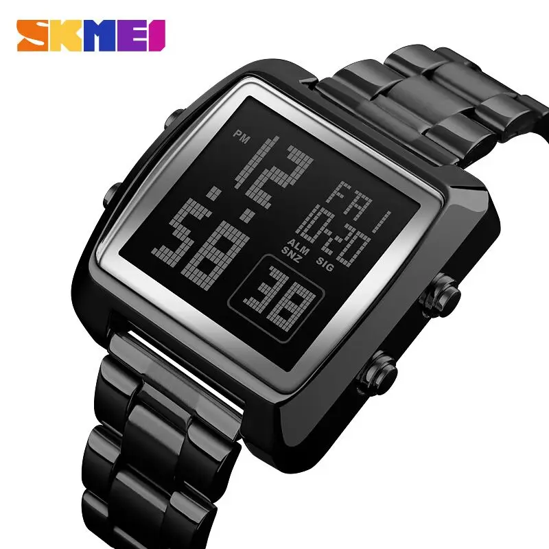 Fashion SKMEI Clock Mens Gold Watches Sports Watch Countdown LED Digital Display Men's Watch Wrist Relogio Masculino Saati 1369
Fashion SKMEI Clock Mens Gold Watches Sports Watch Countdown LED Digital Display Men's Watch Wrist Relogio Masculino Saati 1369