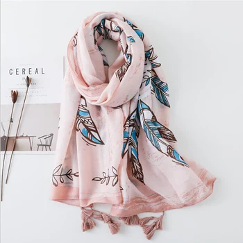 Cotton Feather Women Scarf With Tassel spring Fashion Ladies Wraps Warm scarfs for ladies Soft Quality Washable
Cotton Feather Women Scarf With Tassel spring Fashion Ladies Wraps Warm scarfs for ladies Soft Quality Washable