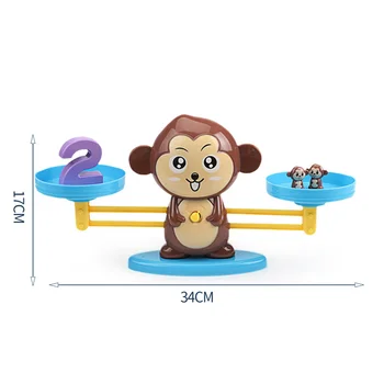 Math Toys Monkey Math Balance Game Toy Match Game Board Digital Scale Kids Educational Addition Subtraction Learning puzzle
Math Toys Monkey Math Balance Game Toy Match Game Board Digital Scale Kids Educational Addition Subtraction Learning puzzle