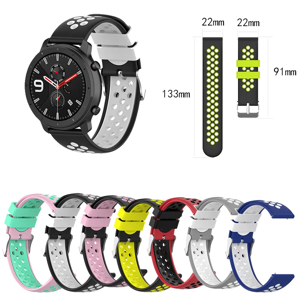 Replacement Ventilate Sport Soft Wristband WristStrap For Huami AMAZFIT GTR 47mm Smart Watch Multiple Colours
Replacement Ventilate Sport Soft Wristband WristStrap For Huami AMAZFIT GTR 47mm Smart Watch Multiple Colours