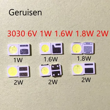 100pcs 3030 Backlight High Power LED DOUBLE CHIPS 1w 1.5W 2w 3V-3.6V 6v lextar JUFEI AOT Cool white PT30A66 TV
100pcs 3030 Backlight High Power LED DOUBLE CHIPS 1w 1.5W 2w 3V-3.6V 6v lextar JUFEI AOT Cool white PT30A66 TV