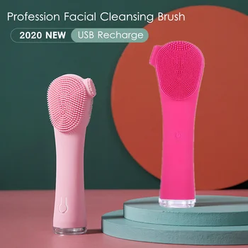 USB Face Cleaner Facial Cleansing Brush Double Sided Silicone Handle Face Massager Electric Deep Pores Cleaning Makeup Remover
USB Face Cleaner Facial Cleansing Brush Double Sided Silicone Handle Face Massager Electric Deep Pores Cleaning Makeup Remover