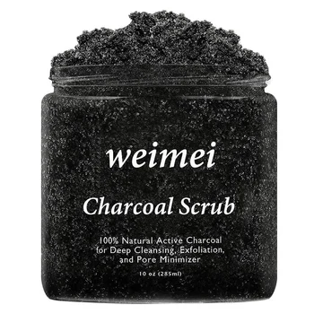 Weimei Charcoal Scrub Natural Active Charcoal for Deep Cleansing Exfoliation and Pore Minimizer Massage Cream 250G
Weimei Charcoal Scrub Natural Active Charcoal for Deep Cleansing Exfoliation and Pore Minimizer Massage Cream 250G