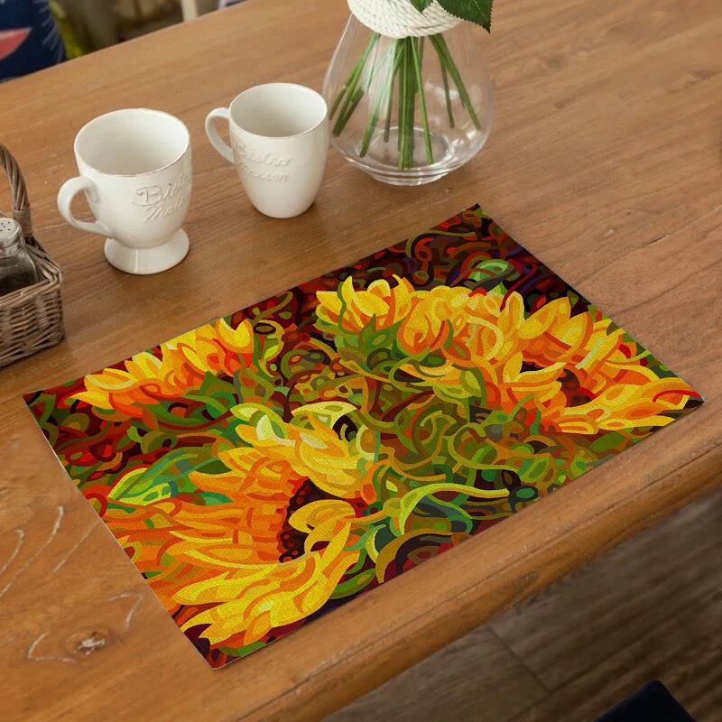 SEAAN Pastoral Pattern Drink Coasters Reusable Dining Table Mat Placemats for Kitchen Table Polyester or Cotton and Line Decor
SEAAN Pastoral Pattern Drink Coasters Reusable Dining Table Mat Placemats for Kitchen Table Polyester or Cotton and Line Decor