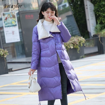 Fitaylor Winter Women 90% White Duck Down Ultra Light Down Long Parkas Snow Warm Female Casual Turtleneck Bread Coat Outwear
Fitaylor Winter Women 90% White Duck Down Ultra Light Down Long Parkas Snow Warm Female Casual Turtleneck Bread Coat Outwear