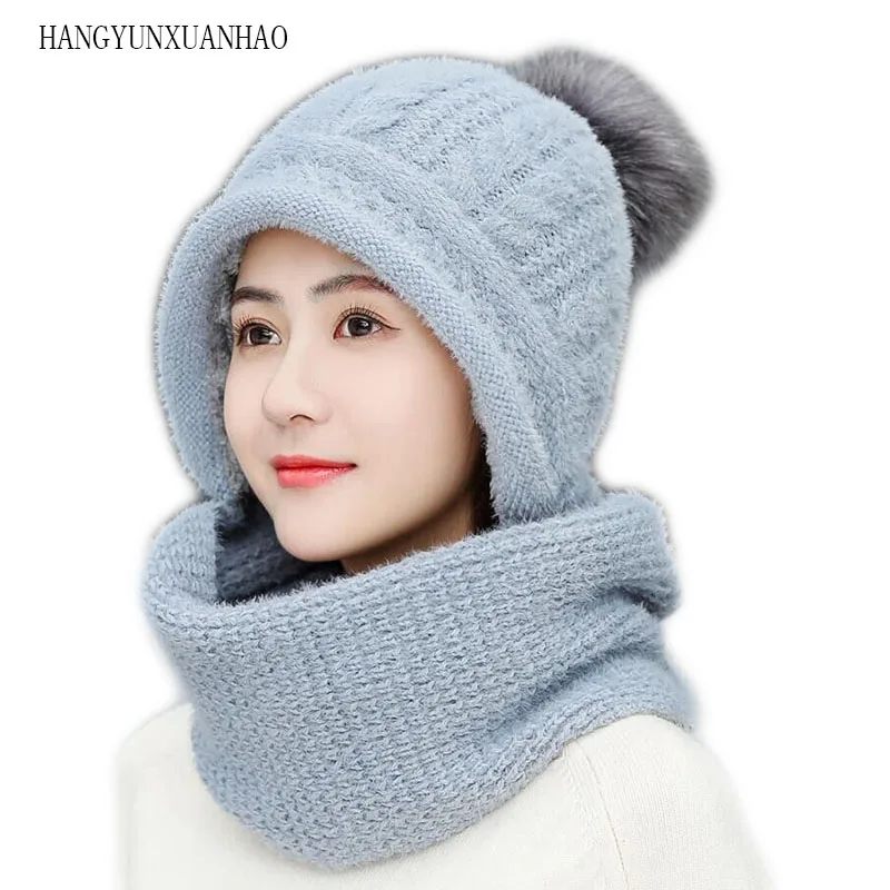 Rabbit Plush Hats Scarf Women Winter Fashion Beanies Sweet Cute Hedging Cap Velvet Wool Hat Student Hair Ball Caps Warm Knit Hat
Rabbit Plush Hats Scarf Women Winter Fashion Beanies Sweet Cute Hedging Cap Velvet Wool Hat Student Hair Ball Caps Warm Knit Hat