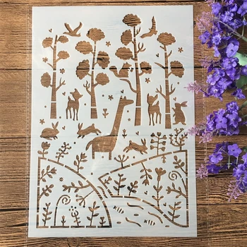 A4 Forrest Animals DIY Layering Stencils Wall Painting Scrapbook Coloring Embossing Album Decorative Card Template
A4 Forrest Animals DIY Layering Stencils Wall Painting Scrapbook Coloring Embossing Album Decorative Card Template