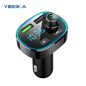 YIBEIAK FM transmitter modulator Bluetooth 5.0 hands-free car kit Audio MP3 player, QC3.0 fast automatic on-board charger
YIBEIAK FM transmitter modulator Bluetooth 5.0 hands-free car kit Audio MP3 player, QC3.0 fast automatic on-board charger