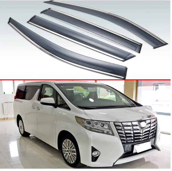 Для Toyota Alphard Vellfire 2015 2016 2017 2018 пластиковый внешний козырек вентиляционные оттенки