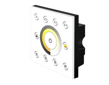 Multizone warm white cold white cct LED touch panel color circle dmx controller Automatically adapt to AC85V to 265V
Multizone warm white cold white cct LED touch panel color circle dmx controller Automatically adapt to AC85V to 265V