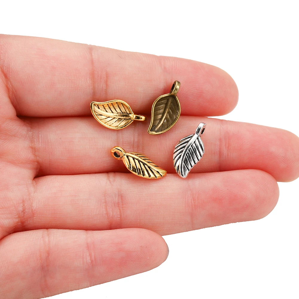 60pcs 15x7mm Alloy Leaves Shape Antique Pendant Charms Necklace Bracelet Earring DIY For Jewelry Making Accessories Supplies 60pcs 15x7mm Alloy Leaves Shape Antique Pendant Charms Necklace Bracelet Earring DIY For Jewelry Making Accessories Supplies