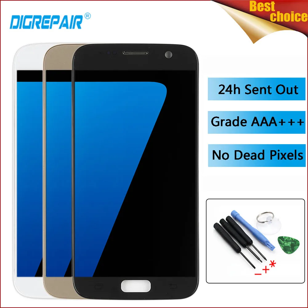 For Samsung Galaxy S7 G930F G930A G930V LCD Display Touch Screen Digitizer Replacements For Samsung S7 LCD Screen G930F LCD 
For Samsung Galaxy S7 G930F G930A G930V LCD Display Touch Screen Digitizer Replacements For Samsung S7 LCD Screen G930F LCD