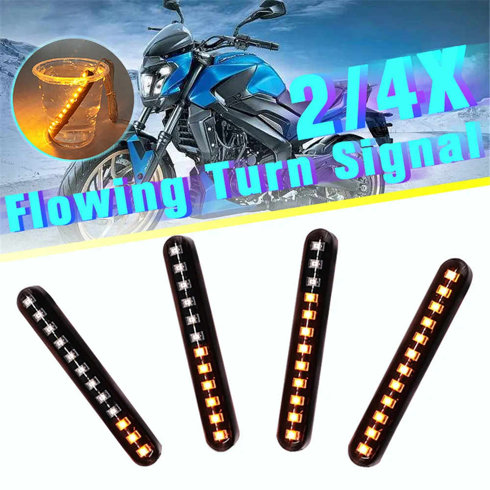 2/4PCS Universal 12V 6W Motorcycle Sequential LED Mini Strips Led Flowing Turn Signal Light Dynamic Indicator IP68 Waterproof
2/4PCS Universal 12V 6W Motorcycle Sequential LED Mini Strips Led Flowing Turn Signal Light Dynamic Indicator IP68 Waterproof