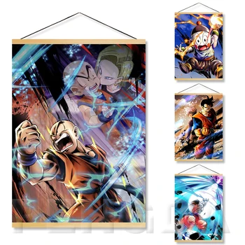 Canvas Printed Animation Wooden Scroll Hanging Painting Wall Art Dragon Ball Poster Living Room Home Decoration Modular Pictures
Canvas Printed Animation Wooden Scroll Hanging Painting Wall Art Dragon Ball Poster Living Room Home Decoration Modular Pictures
