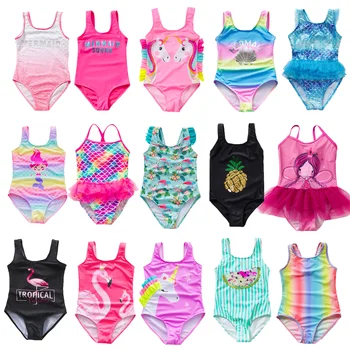 2-16years Girls Swimsuit One Piece 