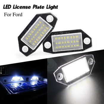 

2PCS 12V led car number License Plate Light lamp Luces auto number plate lighting white for Ford Mondeo MKIII4/5D 2000-2007 new