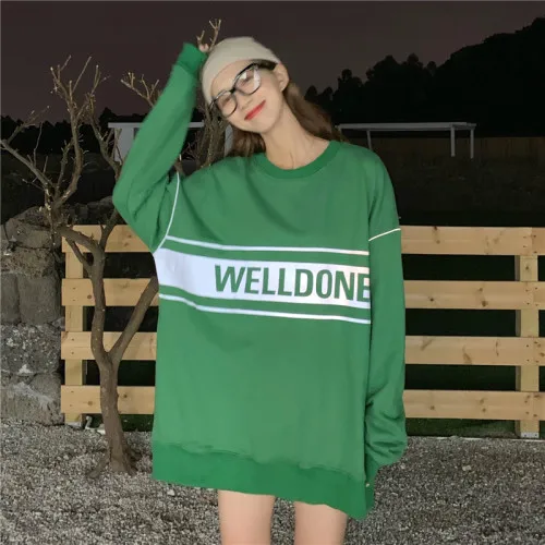 2019 Autumn Fashion Loose Lazy Wind Letters Shine In The Long Paragraph Large Size Women Long-sleeved Sweatshir Women
2019 Autumn Fashion Loose Lazy Wind Letters Shine In The Long Paragraph Large Size Women Long-sleeved Sweatshir Women