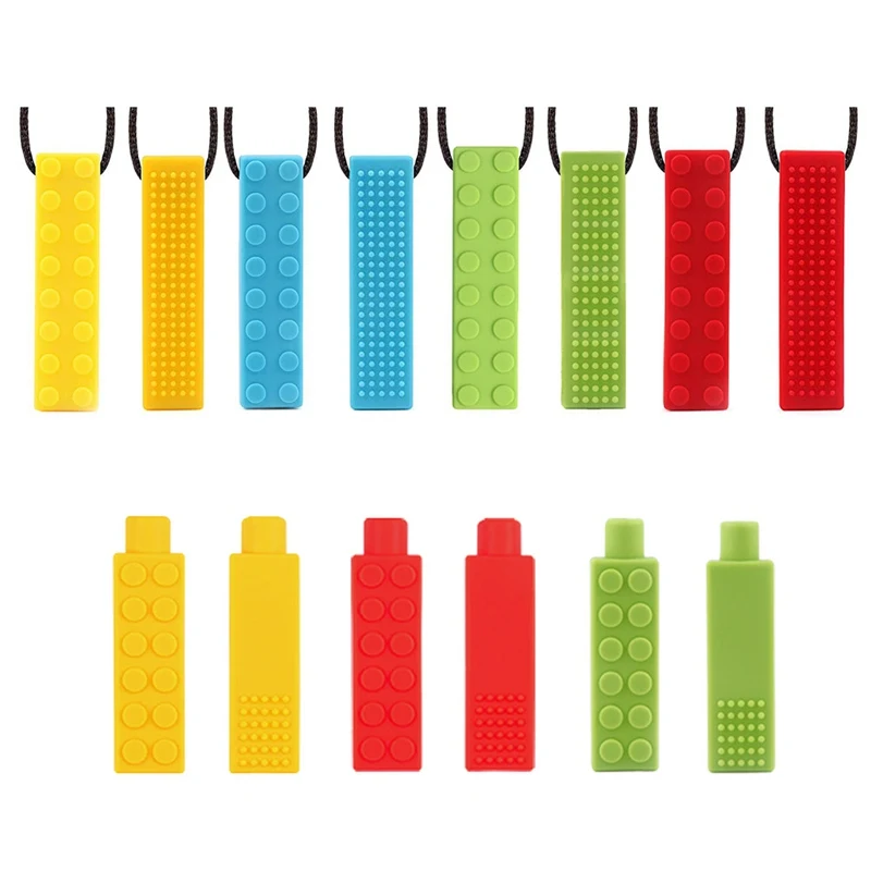Creative Silicone Chewing Bricks Shape Teether Making Baby Teething Necklace Pencil Topper Set Chew Toy Building Blocks Pendant
Creative Silicone Chewing Bricks Shape Teether Making Baby Teething Necklace Pencil Topper Set Chew Toy Building Blocks Pendant