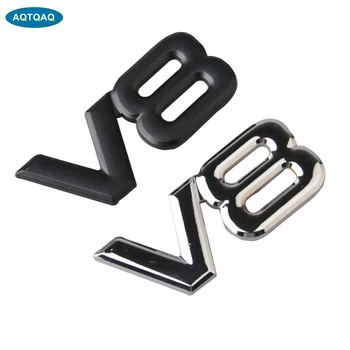 AQTQAQ 1Pcs 3D Metal Chrome V8 Car Sticker Logo Emblem Decal Badge Car Body Stickers Universal Auto Decoration 
AQTQAQ 1Pcs 3D Metal Chrome V8 Car Sticker Logo Emblem Decal Badge Car Body Stickers Universal Auto Decoration