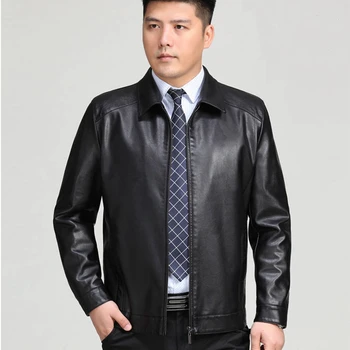 Men's Leather Jacket Spring Autumn And Winter Plus Velvet Middle-aged Dad's Stand-up Lapel Leather Jacket 2020 New
Men's Leather Jacket Spring Autumn And Winter Plus Velvet Middle-aged Dad's Stand-up Lapel Leather Jacket 2020 New