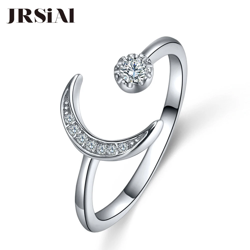JRSIAL 925 Sterling Silver Jewelry Zircon Ring Resizable Moon Star Ring Korean Simple Student Personality Ring
JRSIAL 925 Sterling Silver Jewelry Zircon Ring Resizable Moon Star Ring Korean Simple Student Personality Ring