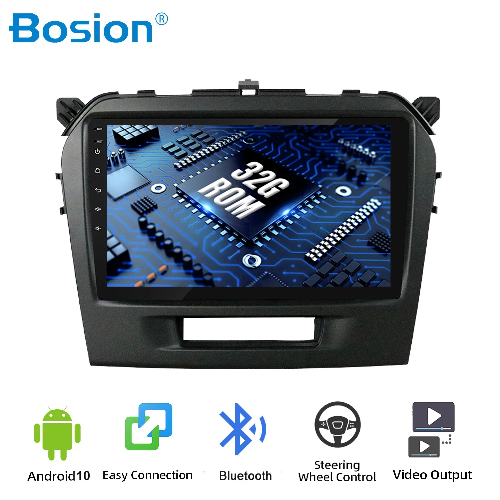 Автомобильный мультимедийный плеер 9 дюймов 2 Гб ОЗУ 32 ПЗУ Android 10 DVD GPS навигация