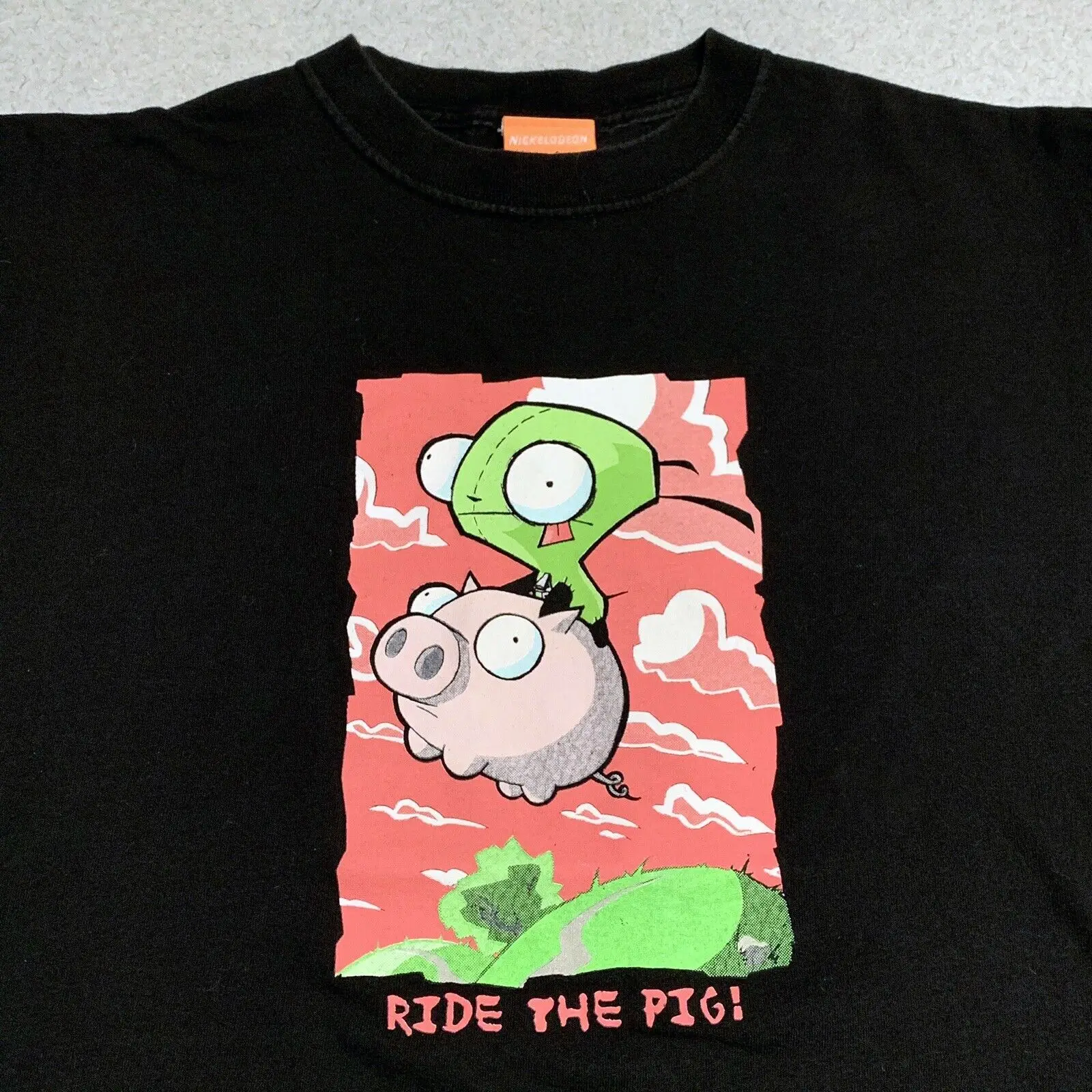 Vintage VTG Invader Zim Grrr 2001 Ride The Pig T Shirt Size L Black Nickelodeon Men T shirt Short Sleeve Print Casua Print
Vintage VTG Invader Zim Grrr 2001 Ride The Pig T Shirt Size L Black Nickelodeon Men T shirt Short Sleeve Print Casua Print