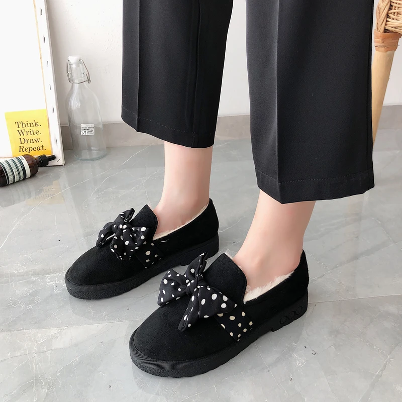 Winter Shoes Women Female Footwear Women's Moccasins Shallow Mouth Bow-Knot Autumn Slip-on Round Toe All-Match Casual Sneaker 
Winter Shoes Women Female Footwear Women's Moccasins Shallow Mouth Bow-Knot Autumn Slip-on Round Toe All-Match Casual Sneaker