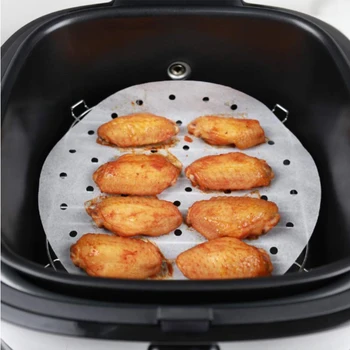 100Pcs Air Fryer Steamer Liners Premium Perforated Wood Pulp Papers Non-Stick Steaming Basket Mat Baking Cooking Tools
100Pcs Air Fryer Steamer Liners Premium Perforated Wood Pulp Papers Non-Stick Steaming Basket Mat Baking Cooking Tools
