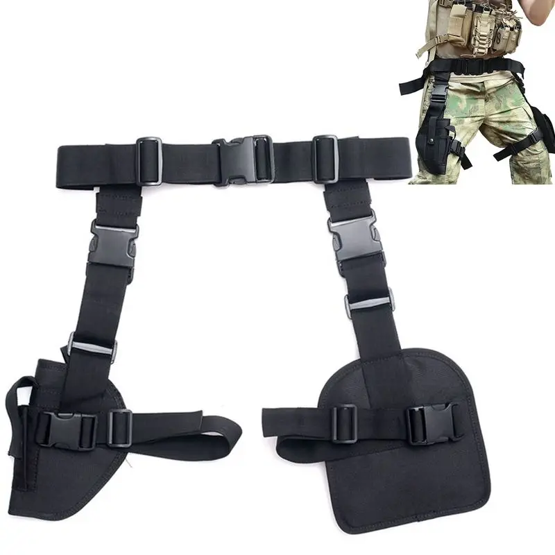 

Tactical Drop Leg Holster Universal Thigh Pouch Glock 17 19 Colt 1911 M9 USP P226 Right Hand Pistol Airsoft Gun Case Holster