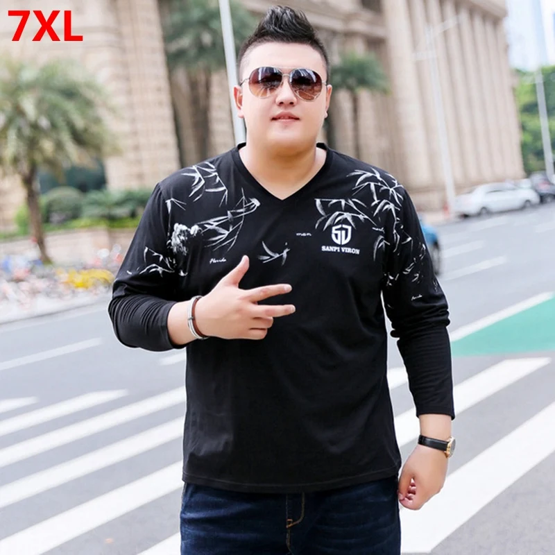 Autumn large size men's new Chinese style youth t-shirt 7XL male printed long-sleeved bamboo round neck t-shirt male
Autumn large size men's new Chinese style youth t-shirt 7XL male printed long-sleeved bamboo round neck t-shirt male