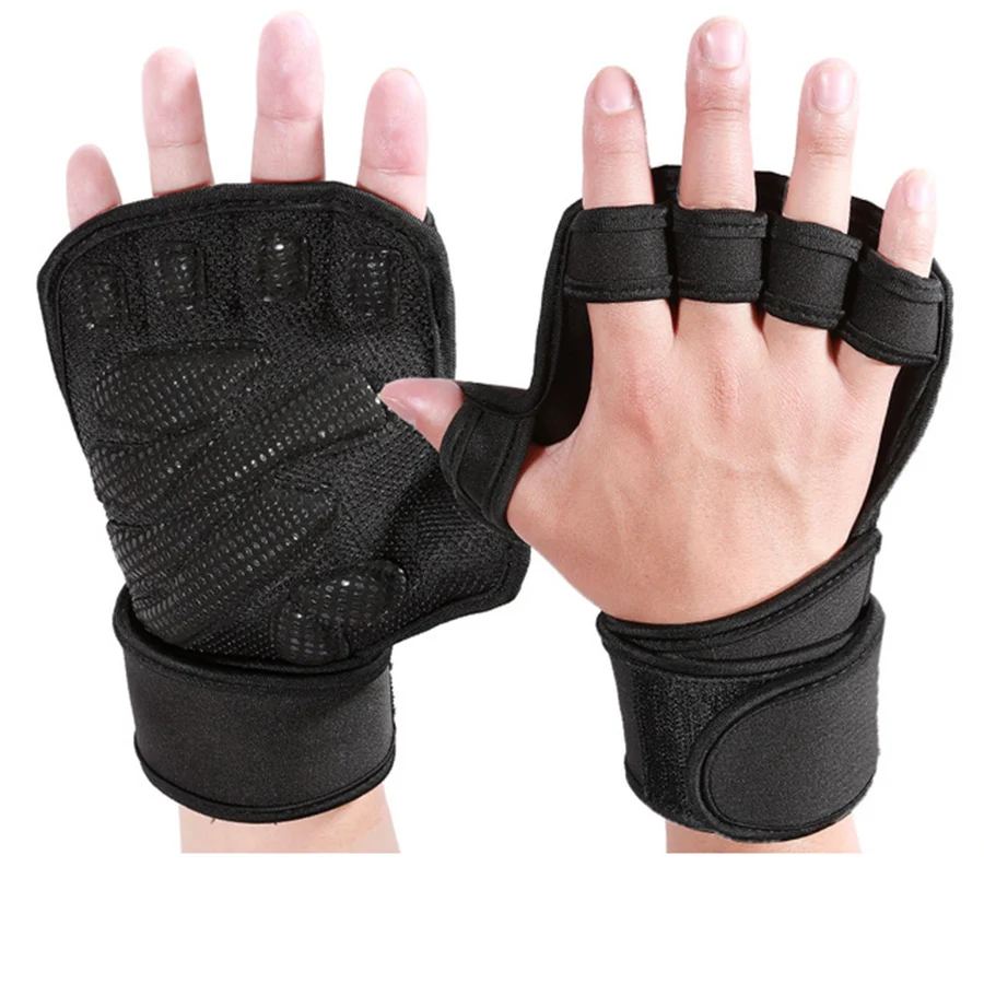 Half Finger Gym Fitness Gloves Hand Palm Protector with Wrist Wrap Support Crossfit Workout Power Weight Lifting gym gloves
Half Finger Gym Fitness Gloves Hand Palm Protector with Wrist Wrap Support Crossfit Workout Power Weight Lifting gym gloves