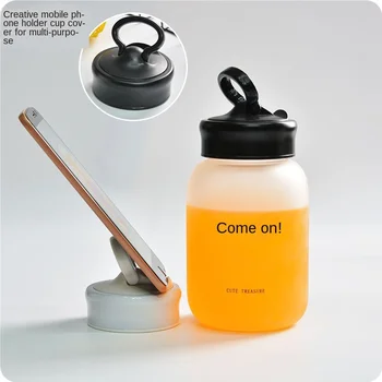 Creative Simple Fat Pier Glass Fashion Multi-Function Mobile Phone Bracket Ring-Pull Cup Lid Large Capacity Handle Water Cup
Creative Simple Fat Pier Glass Fashion Multi-Function Mobile Phone Bracket Ring-Pull Cup Lid Large Capacity Handle Water Cup