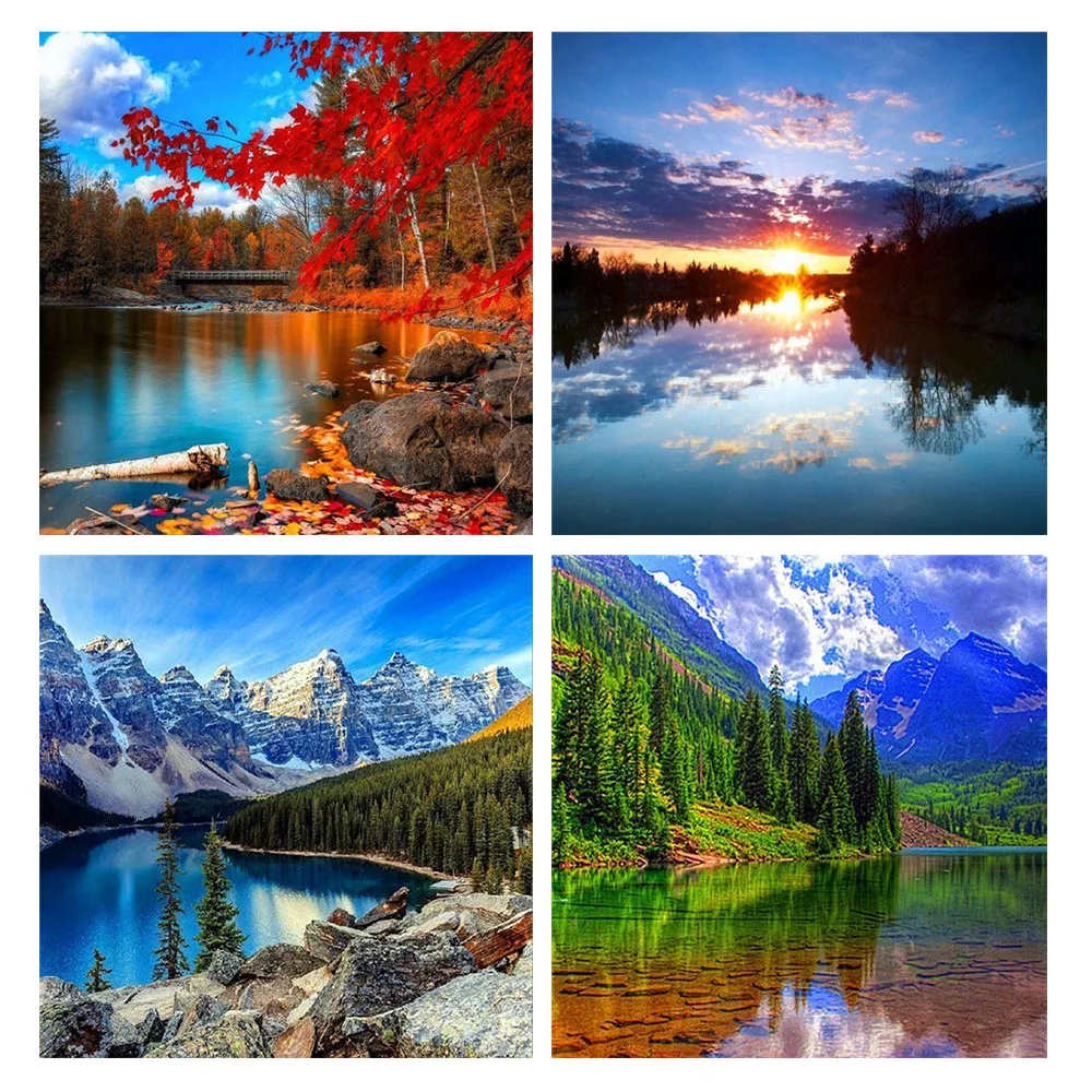 GATYZTORY 5D DIY Diamond Painting Landscape Rhinestones Embroidery Full Square Drill Mosaic Cross Stitch Home Decor
GATYZTORY 5D DIY Diamond Painting Landscape Rhinestones Embroidery Full Square Drill Mosaic Cross Stitch Home Decor