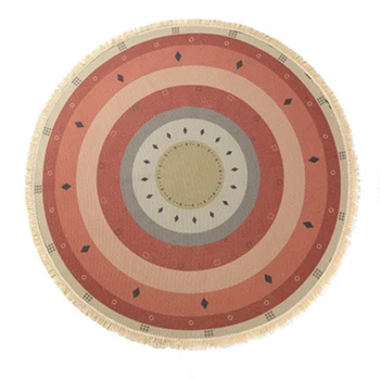 Round Cotton Linen Carpet Ethnic Geometric Soft Carpet Bedroom Boho Tassel Cotton Rug Hand Woven Tapestry Home Decor Tatami Mat
Round Cotton Linen Carpet Ethnic Geometric Soft Carpet Bedroom Boho Tassel Cotton Rug Hand Woven Tapestry Home Decor Tatami Mat