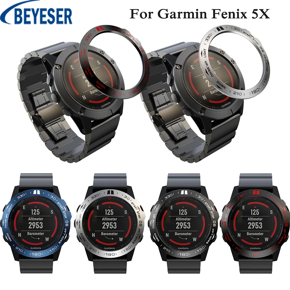 For Garmin Fenix 5x/5x Plus Bezel Ring Styling Frame Case Smart Watch Stainless Steel Cover Anti-scratch Protection Ring
For Garmin Fenix 5x/5x Plus Bezel Ring Styling Frame Case Smart Watch Stainless Steel Cover Anti-scratch Protection Ring