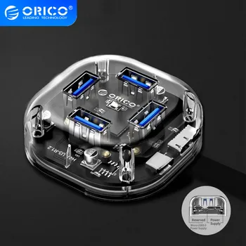 ORICO 4 7 Ports USB3.0 Transparent HUB Multi USB Splitter Adapter Gbps High Speed with Power Charger for Windows PC Laptop
ORICO 4 7 Ports USB3.0 Transparent HUB Multi USB Splitter Adapter Gbps High Speed with Power Charger for Windows PC Laptop