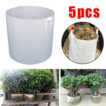 5pcs Grow Bags Fabric Pots Root Pouch W/ Handle Planting Container 5 Gallon Vegetable Jardin Seedling Growing Pots Garden
5pcs Grow Bags Fabric Pots Root Pouch W/ Handle Planting Container 5 Gallon Vegetable Jardin Seedling Growing Pots Garden