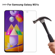 Protecteur d'écran, en verre trempé, sans Film NFC, pour Samsung Galaxy M31s=